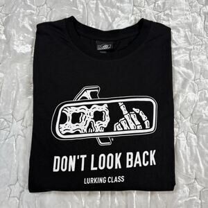 Lurking Class "Don't Look Back" Skeleton Rearview Mirror Long Sleeve Shirt M